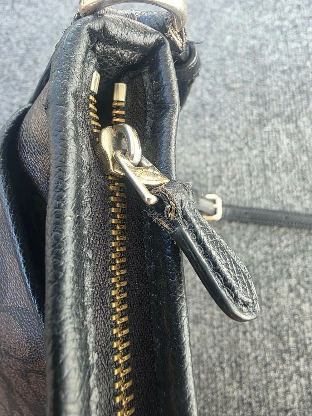 Coach Brown/Black Signature Crossbody Bag
